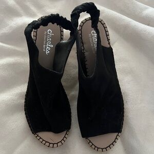 Charles by Charles David Black Espadrille Sandals